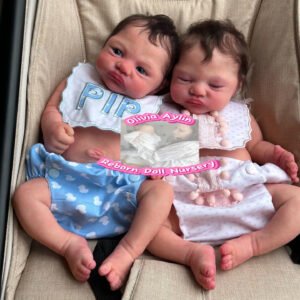 Mila & Miles – Full Body Silicone Reborn Twin Dolls - Photo 1