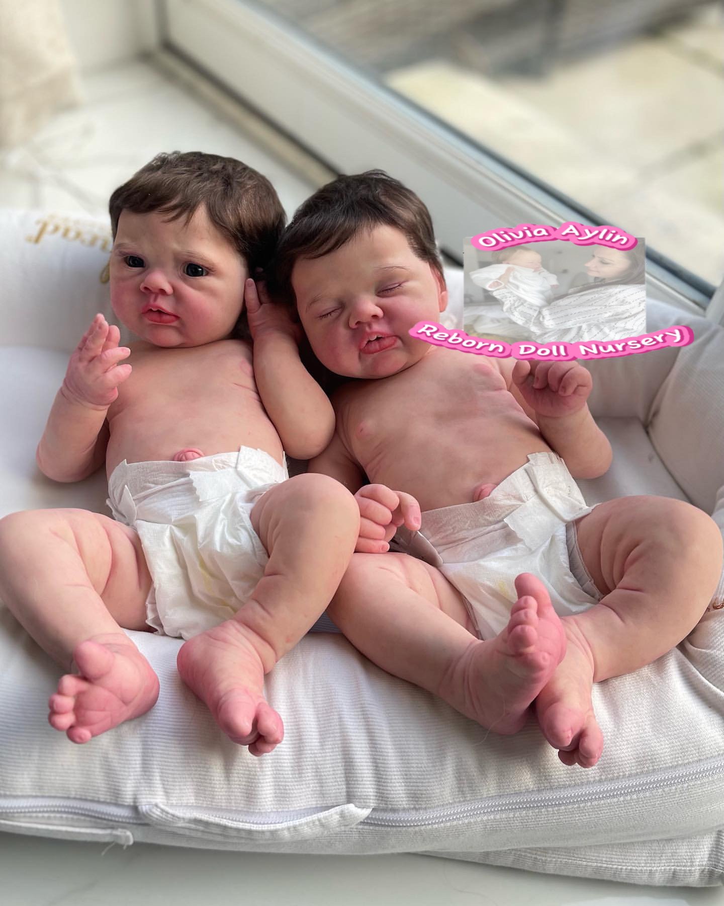 4514375672 Nora & Noah – Full Body Silicone Reborn Twin Dolls