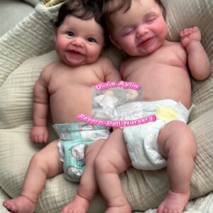 Elara & Elise – Full Body Silicone Reborn Twin Dolls