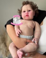 Blue – Full Body Silicone Reborn Baby Girl Doll - Photo 1
