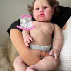 Blue – Full Body Silicone Reborn Baby Girl Doll